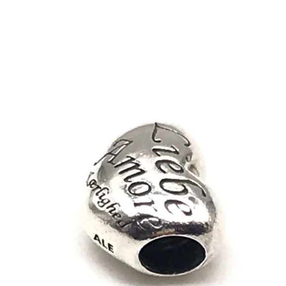 Pandora Language Of Love Puffy Heart Bead Charm - Picture 3 of 4